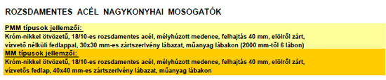 ipari mosogat�k, nagykonyhai mosogat�k